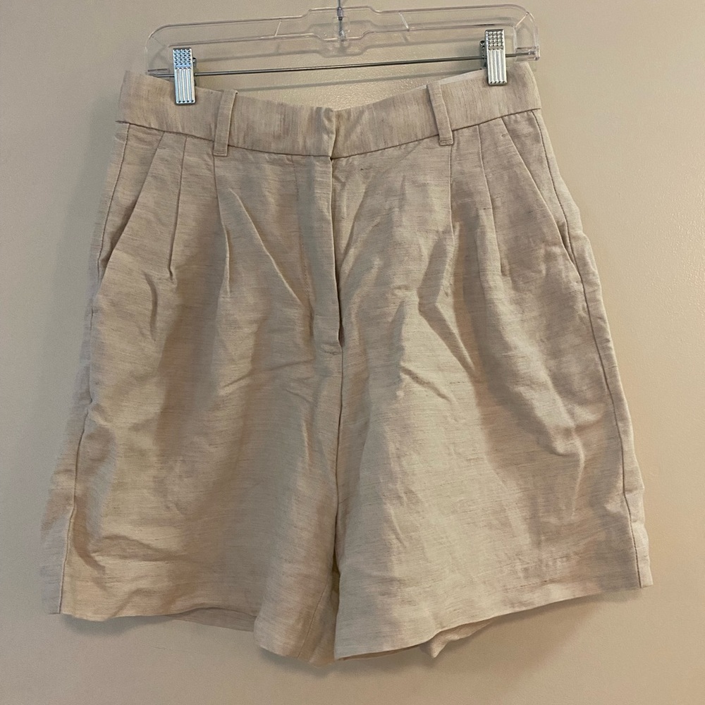 Aritzia Wilfred The Effortless Short™ 7" Linen Size 8